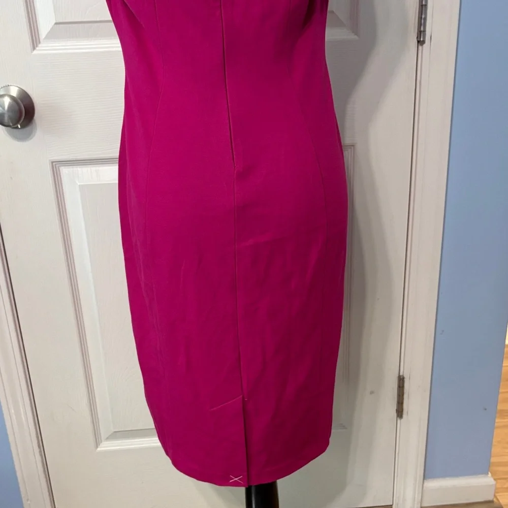 Talbots Vibrant Pink Midi Dress - Picture 6 of 9